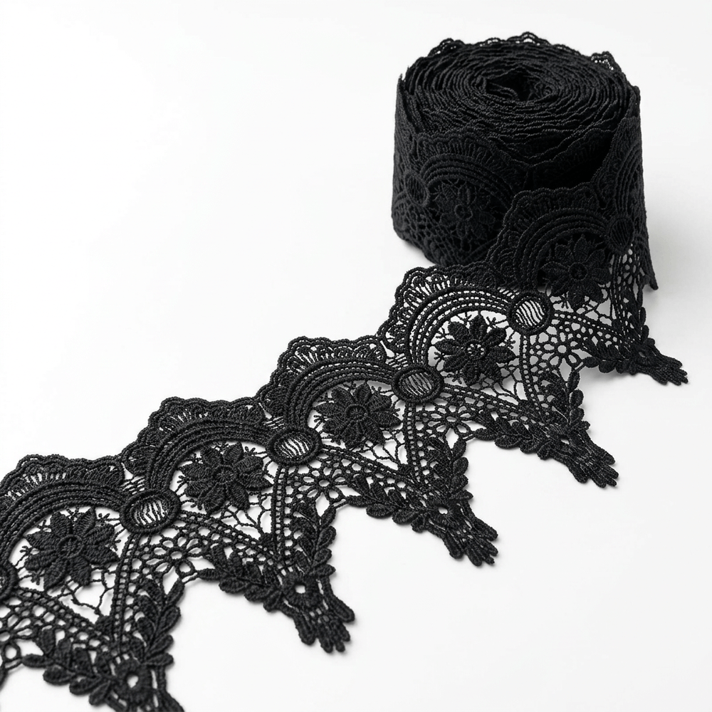 Black Polyester Lace Set of 5 Meter | B-59