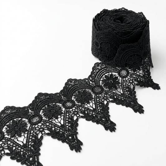 Black Polyester Lace Set of 5 Meter | B-59