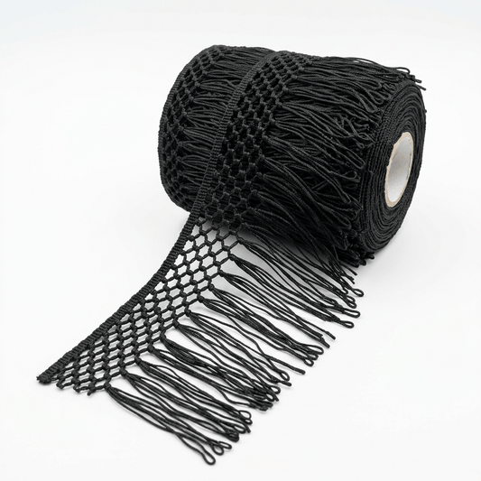 Black Nylon Fringe Lace Set of 5 Meter | B-60