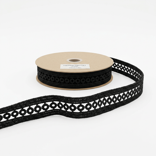 Black Polyester Lace Set of 5 Meter | B-6