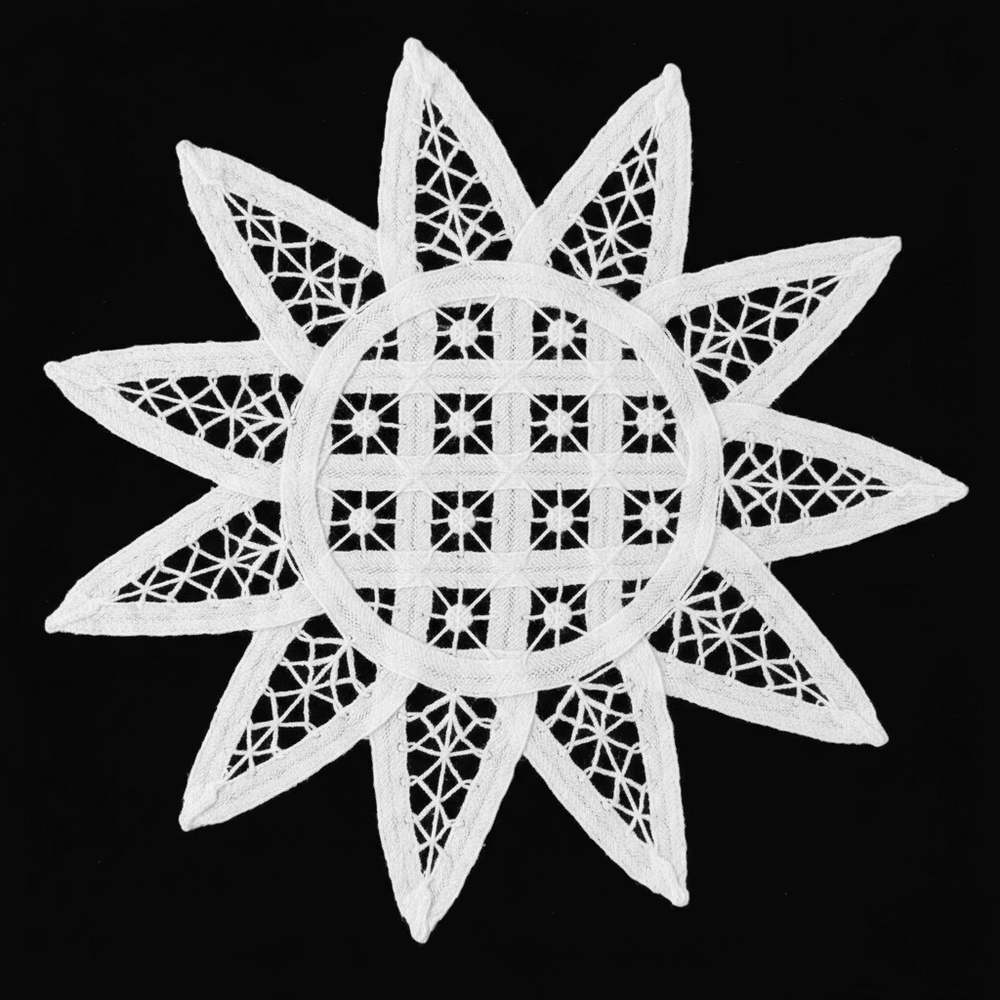 White Dyeable Cotton Batten Berg Patch (Width : 6 Inch & Lenght : 6 Inch)