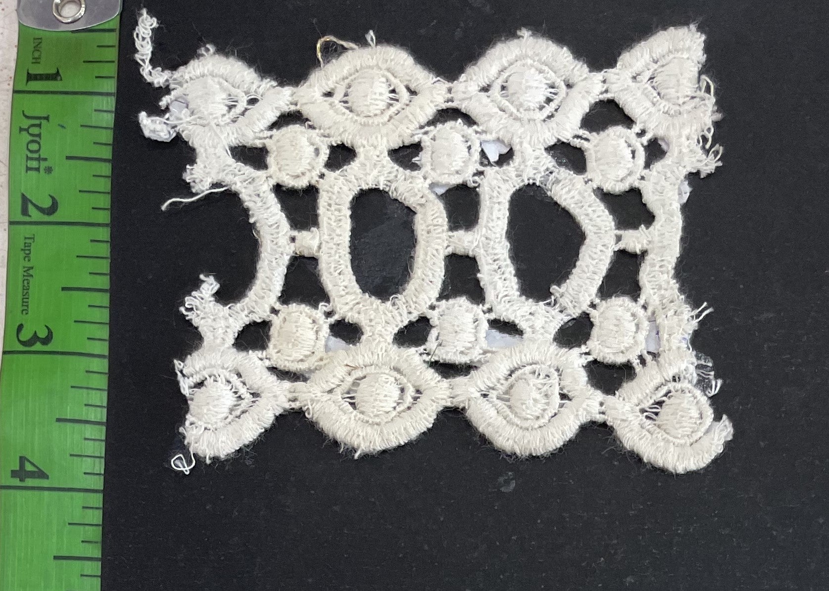 White Cotton Dyeable Chemical lace (Sku: Ch-106)