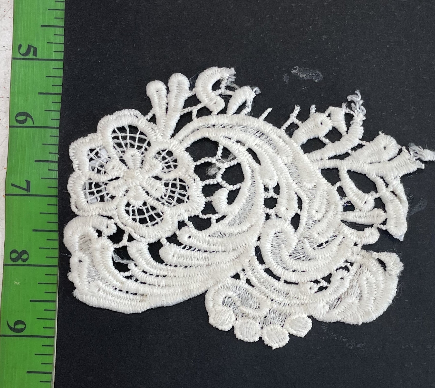 White Cotton Dyeable Chemical lace (Sku: Ch-107)