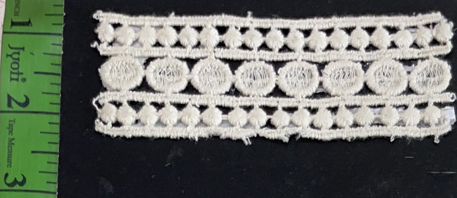 White Cotton Dyeable Chemical lace (Sku: Ch-109)