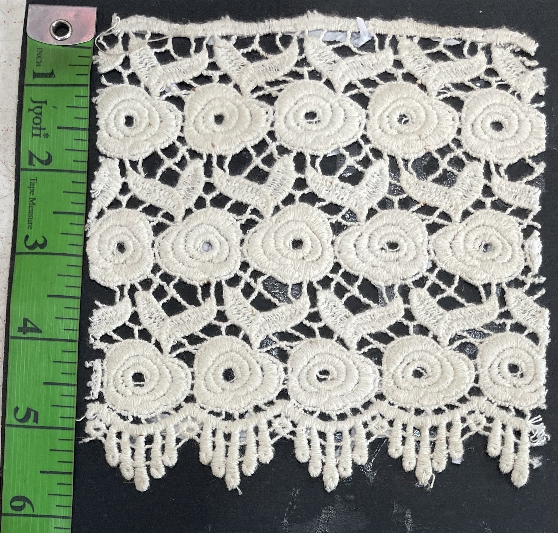 White Cotton Dyeable Chemical lace (Sku: Ch-126)