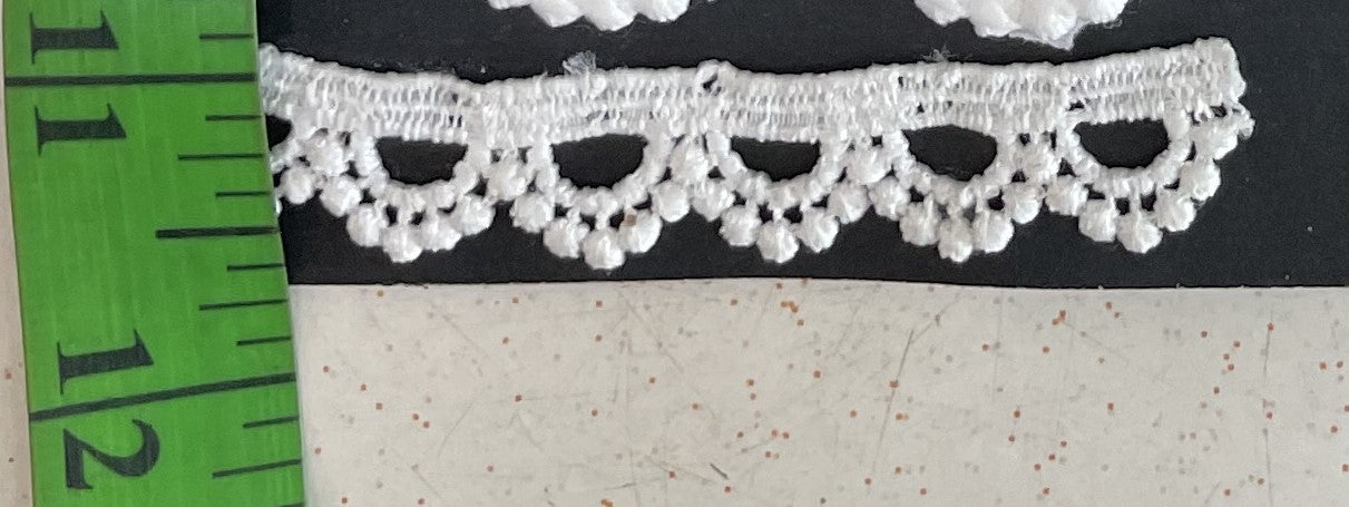 White Cotton Dyeable Chemical lace (Sku: Ch-14)