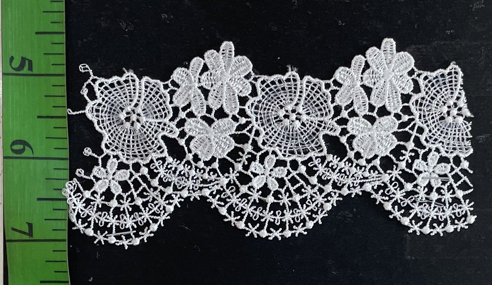 White Cotton Dyeable Chemical lace (Sku: Ch-2)