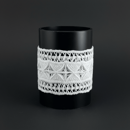 White Cotton Dyeable Chemical lace (Width : 2.5 Inch & Sku: Ch-21)