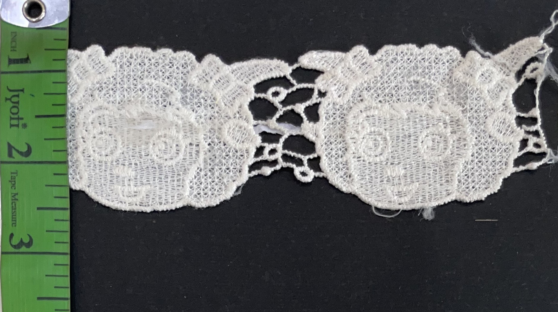 White Cotton Dyeable Chemical lace (Sku: Ch-23)