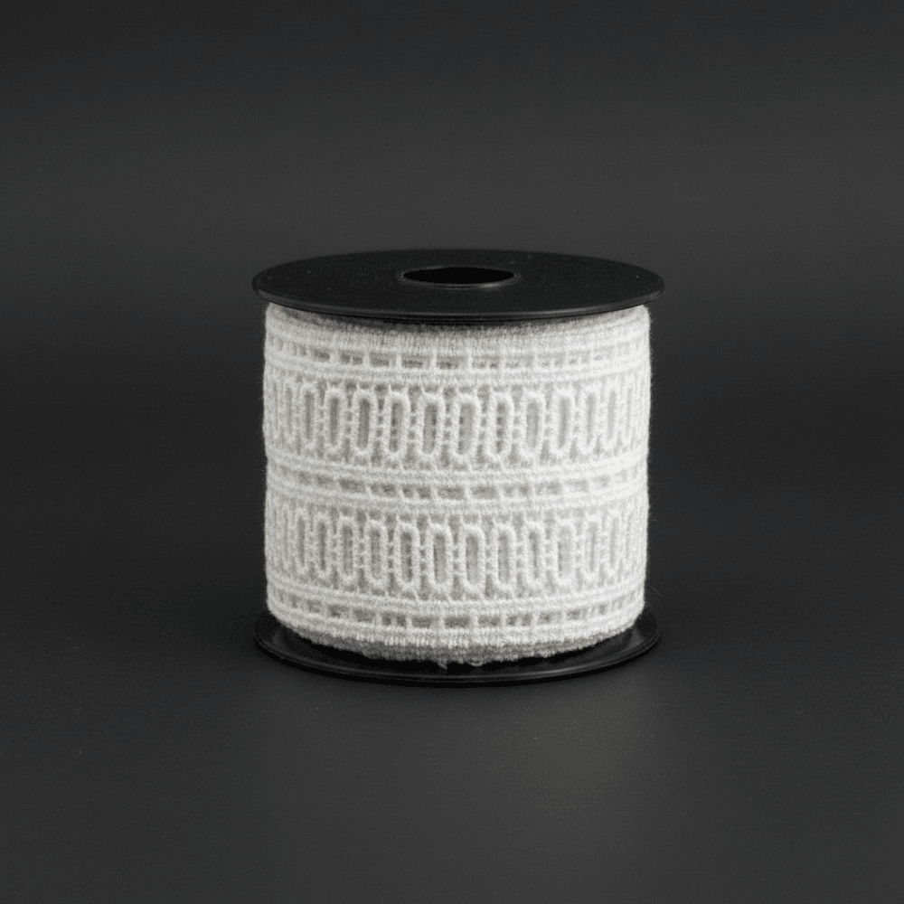 White Cotton Dyeable Chemical lace (Width : 1.5 Inch & Sku: Ch-26)