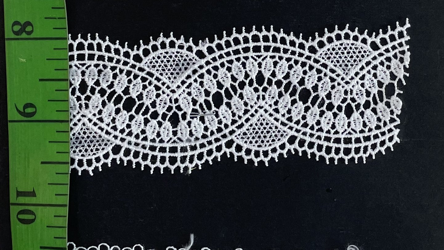 White Cotton Dyeable Chemical lace (Sku: Ch-3)