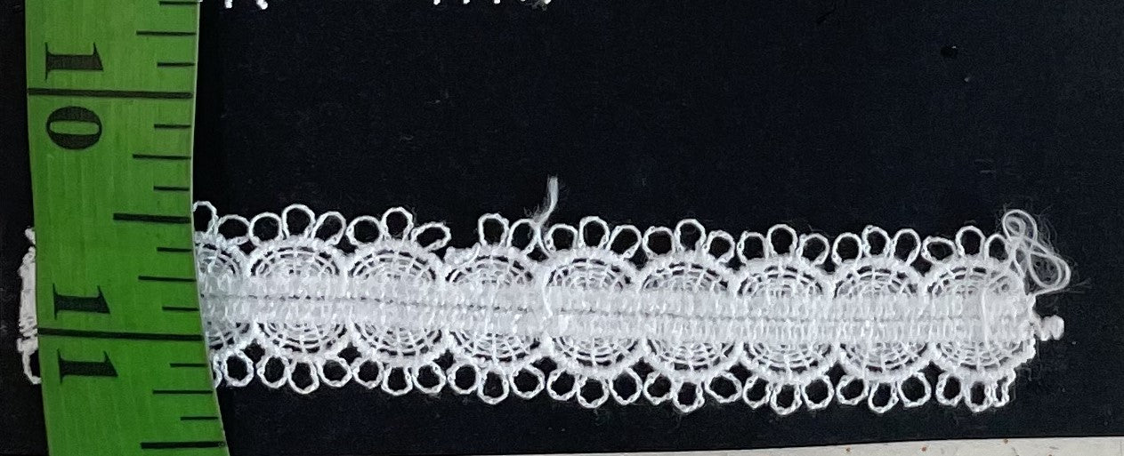 White Cotton Dyeable Chemical lace (Sku: Ch-4)