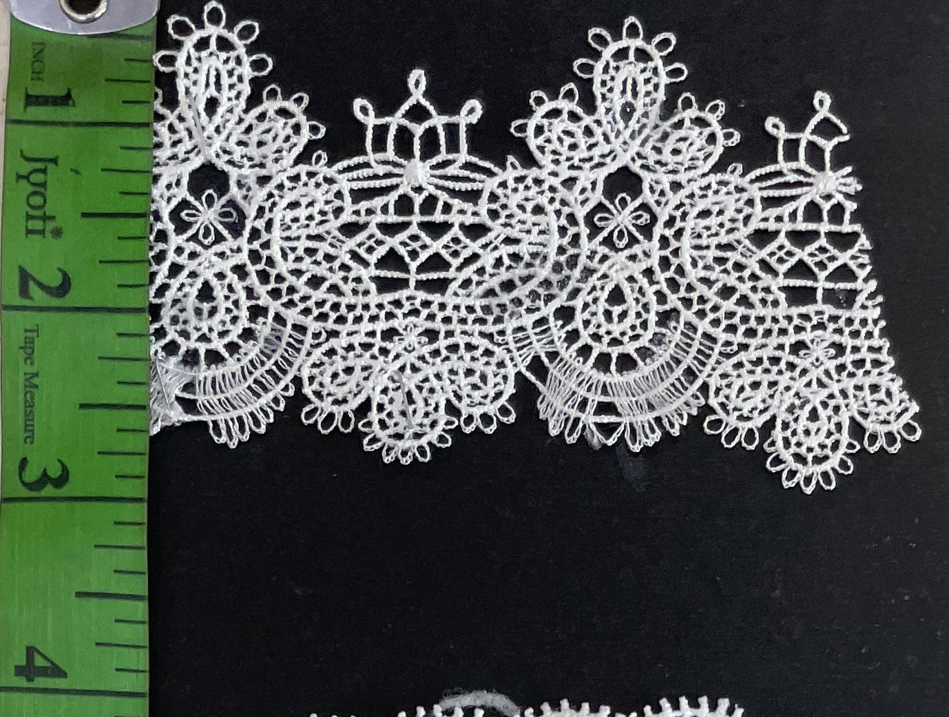 White Cotton Dyeable Chemical lace (Sku: Ch-5)