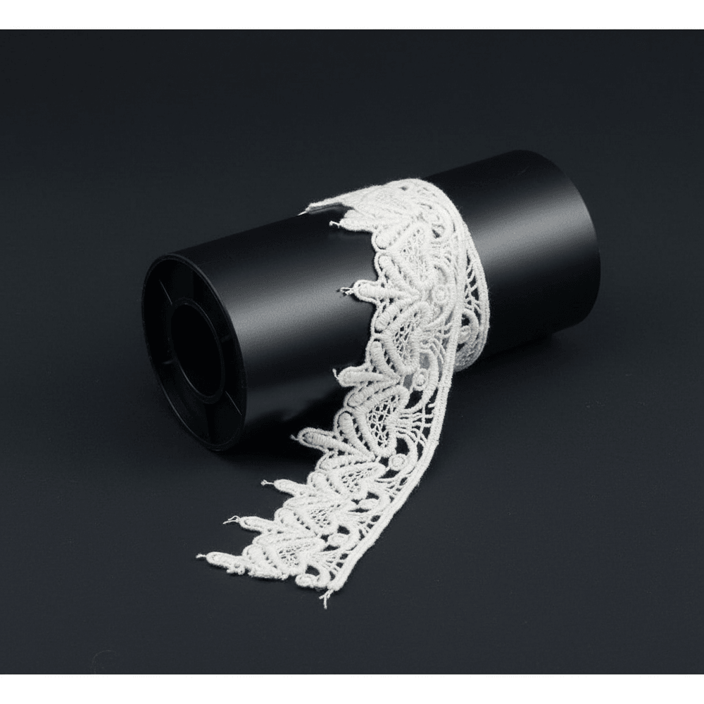 White Cotton Dyeable Chemical Lace (Width : 1.5 Inch & Sku: Ch-50)