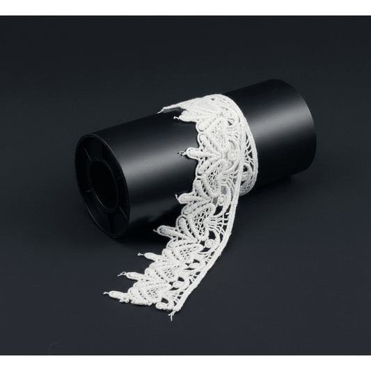 White Cotton Dyeable Chemical Lace (Width : 1.5 Inch & Sku: Ch-50)