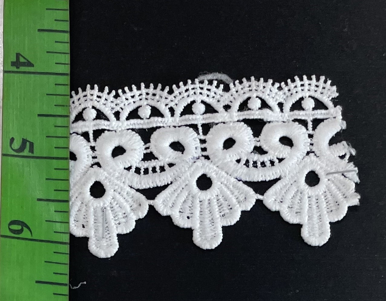 White Cotton Dyeable Chemical lace (Sku: Ch-6)