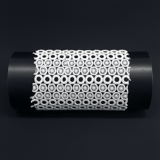 White Cotton Dyeable Chemical Lace (Width : 4 Inch & Sku: Ch-71)