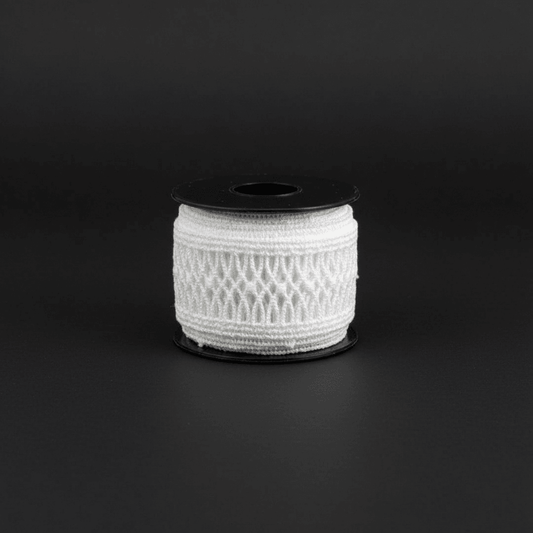 White Cotton Dyeable Chemical lace (Wisdth : 1 Inch & Sku: Ch-9)