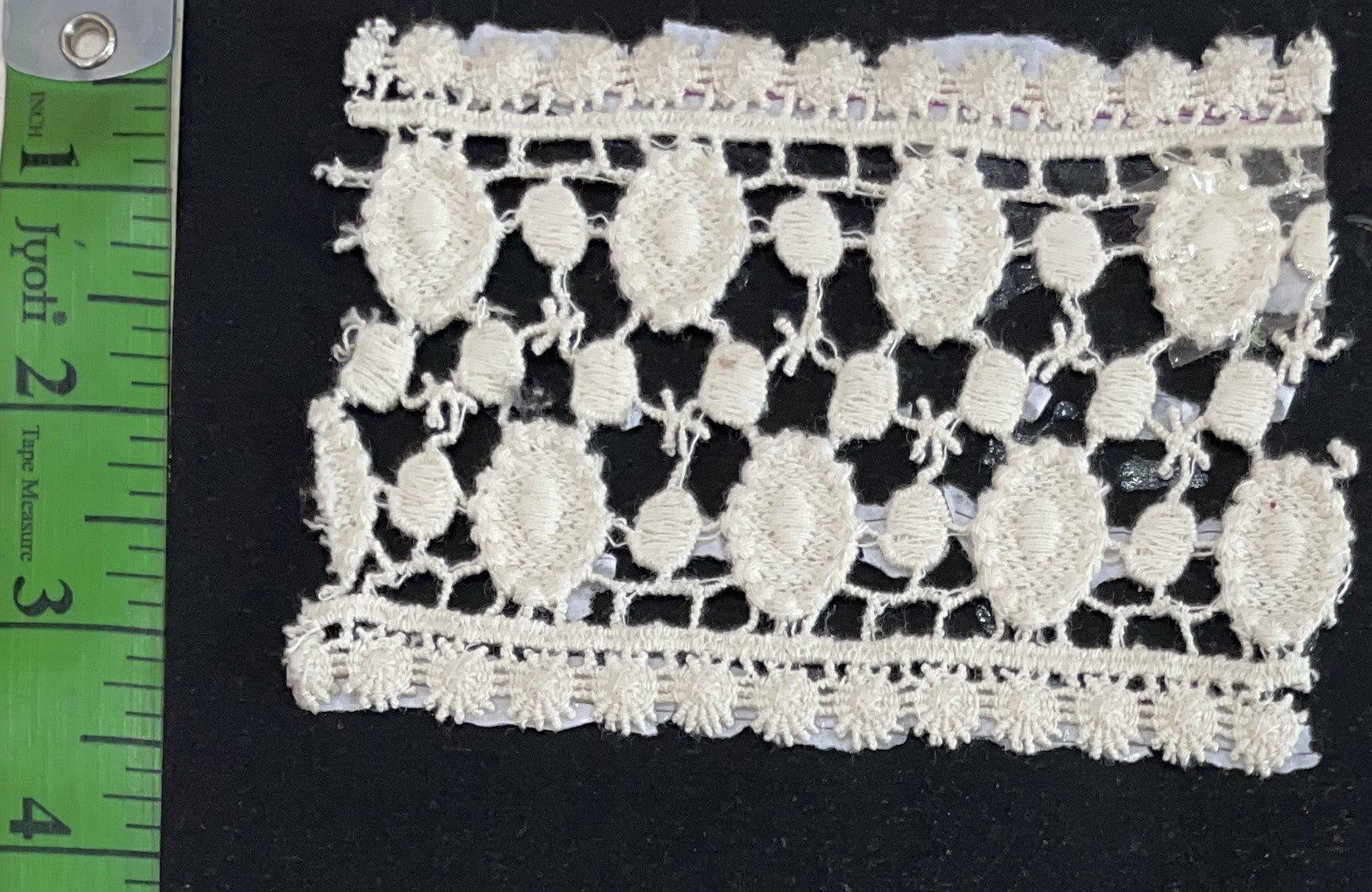 White Cotton Dyeable Chemical lace (Sku: Ch-97)