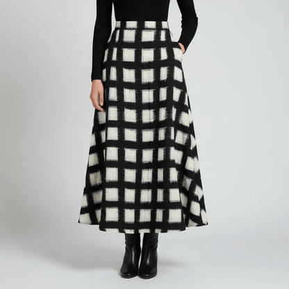 Black & White Square Cotton Handloom Double Ikat | 1 Meter (SKU: IKK-573)