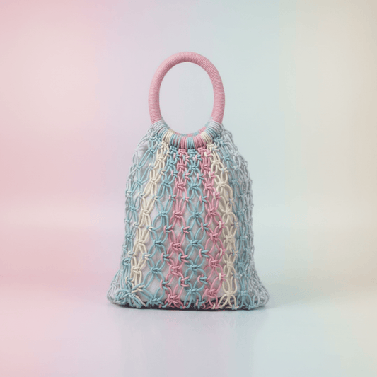 Multicolor Hand Crochet Hand Bag