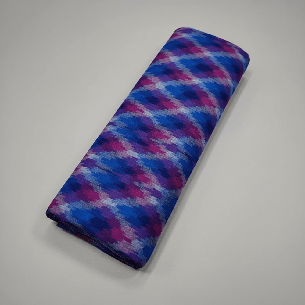 Multicolor Fine Quality Handloom Cotton Ikat |