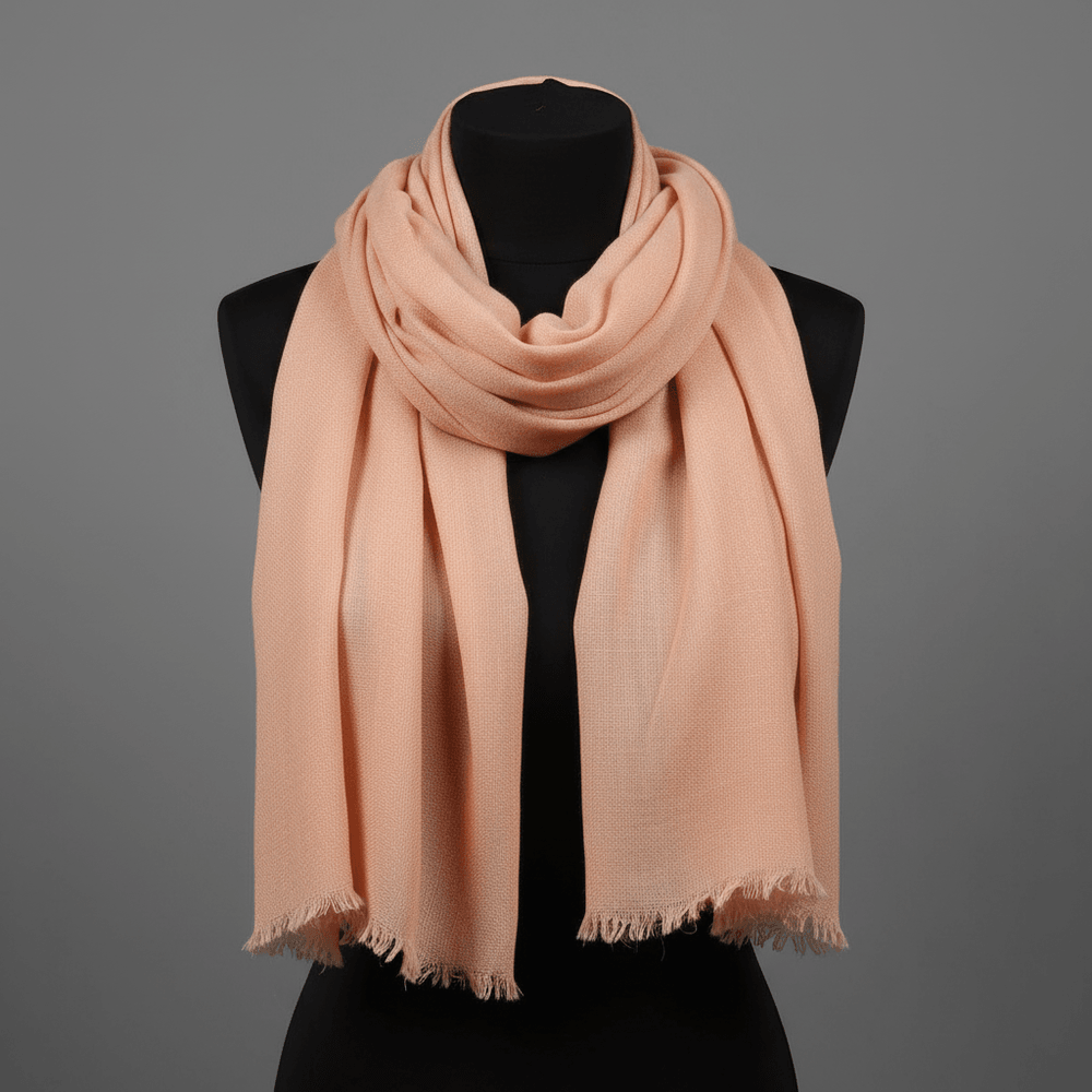 Premium Peach Color Viscose Stole