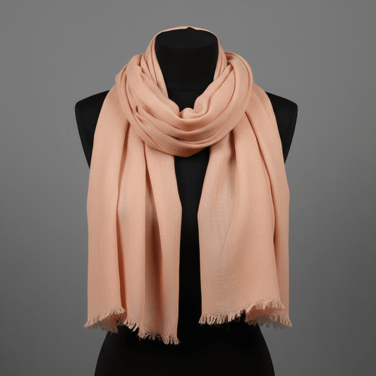 Premium Peach Color Viscose Stole