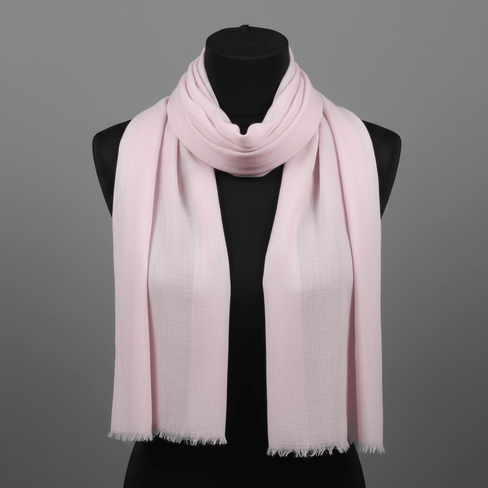 Premium Pink Color Viscose Stole