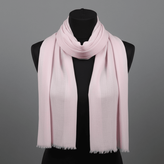 Premium Pink Color Viscose Stole