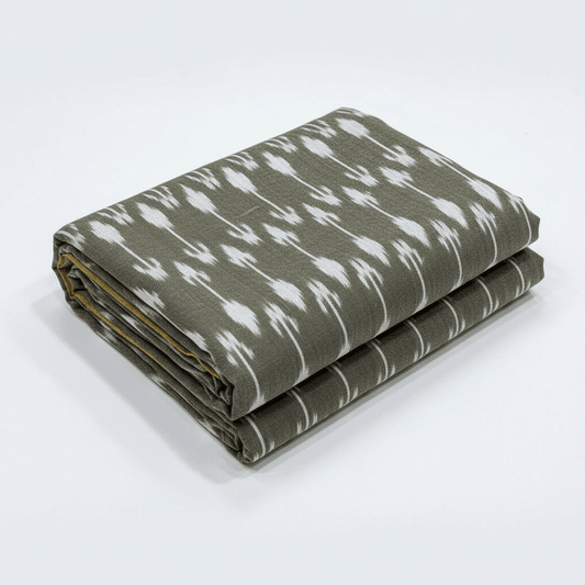 Beige color Handloom Cotton Ikat