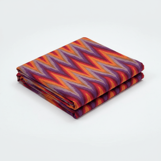 Multicolor Chevron Fine Quality Cotton Handloom Ikat |