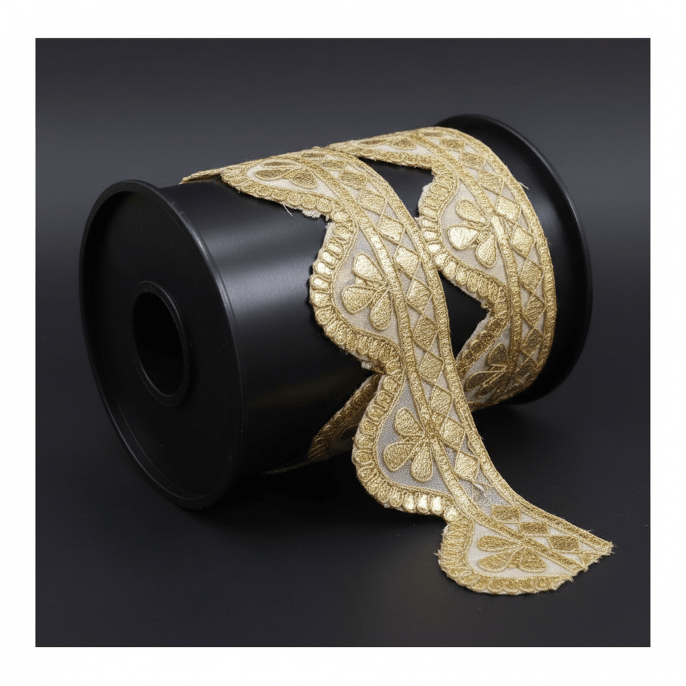Golden Gota Zari Lace Set of 5 Meter | SKU: Z-6