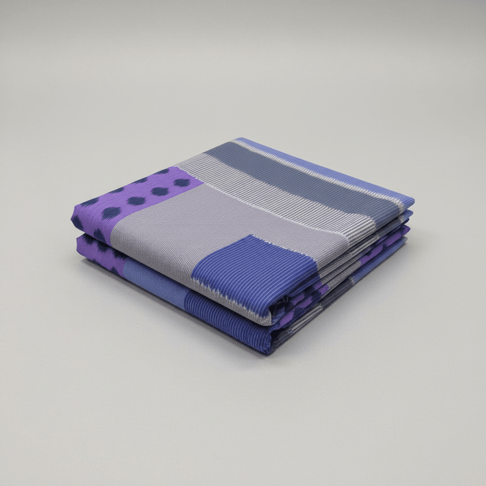 Purple Fine Quality Cotton Handloom Ikat | SKU: IKK-641