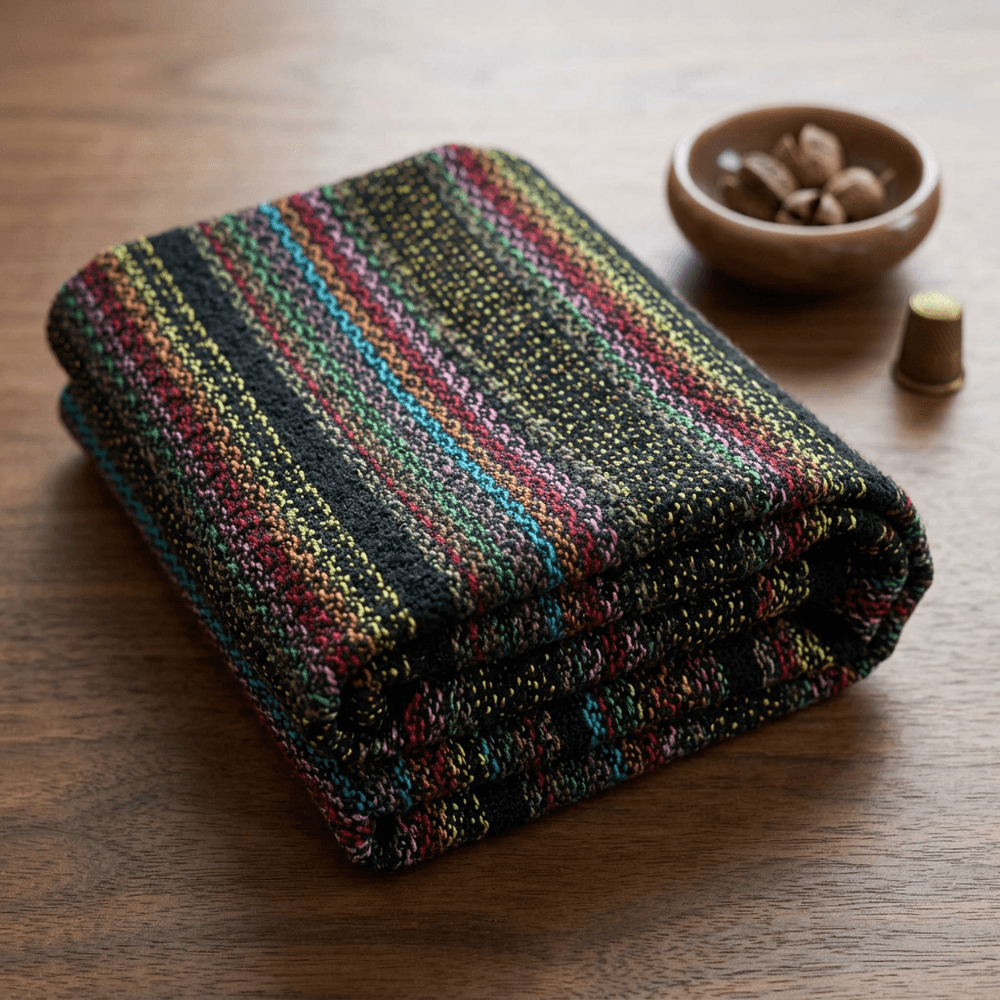 Multicolor Tweed Cotton Blend Jacquard Fabric - 40" (102 cm)