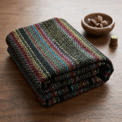 Multicolor Tweed Cotton Blend Jacquard Fabric - 40" (102 cm)
