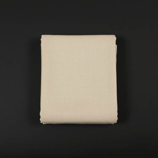 Cream color Natural Pure Linen Fabric (Width: 44 Inches Or 112 cm)