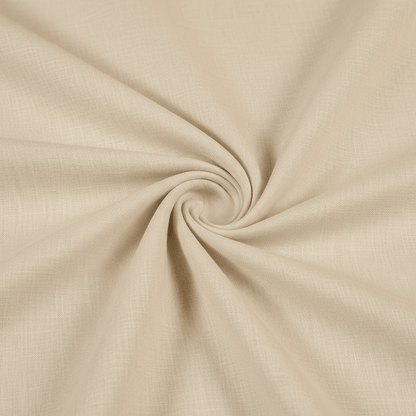 Cream color Natural Pure Linen Fabric (Width: 44 Inches Or 112 cm)