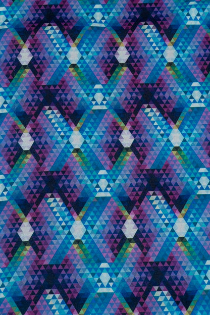 Multicolor Digital Print On Spun Fabric