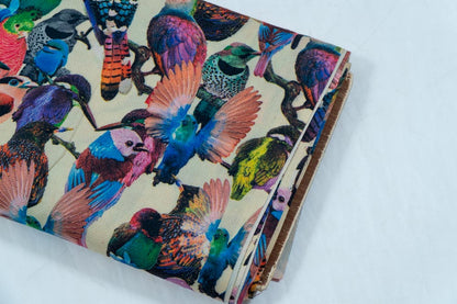 Multicolor Digital Print On Spun Fabric