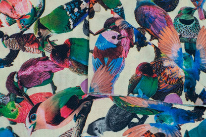 Multicolor Digital Print On Spun Fabric