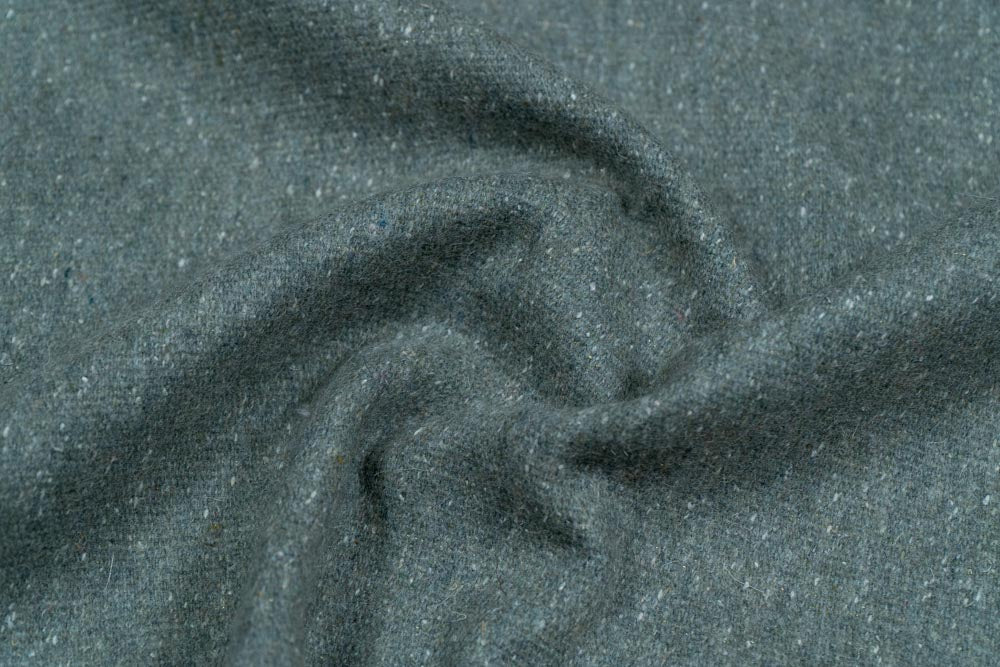 Light Green Plain Wool Fabric