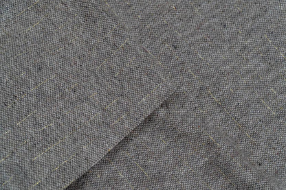 Gray Wool Blend Fabric