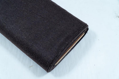 Black Wool Blend Fabric