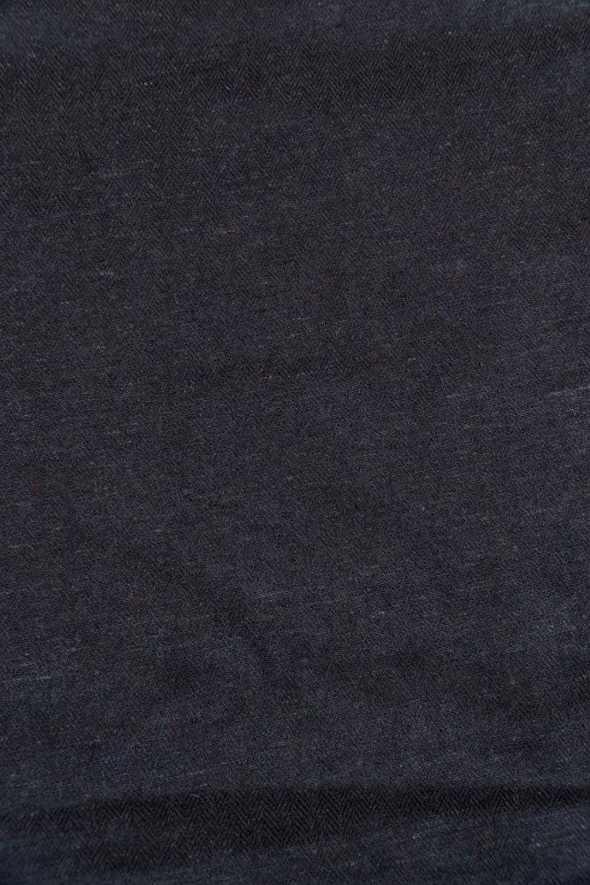 Black Wool Blend Fabric