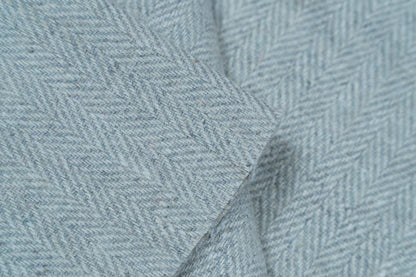 Sky Blue Wool Blend Fabric