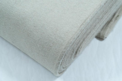 White Wool Blend Fabric