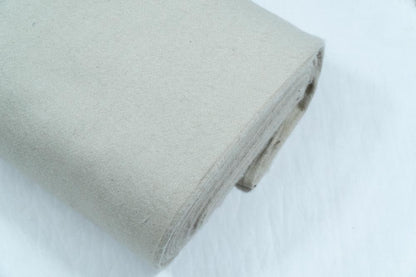 White Wool Blend Fabric