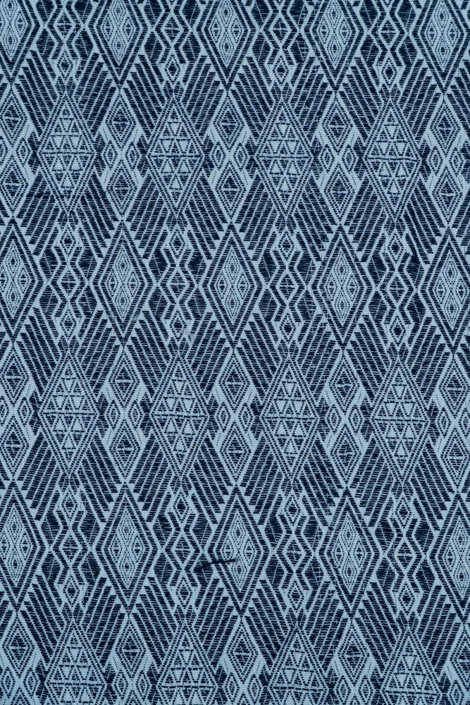 Blue & White Lightweight Cotton Jacquard (Sku: JDD-165)