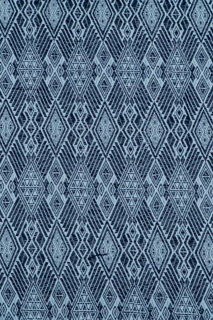 Blue & White Lightweight Cotton Jacquard | SKU: JDD-165